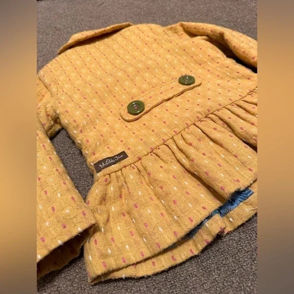 Matilda Jane Girls Yellow Going Easy Jacket Sz 4 - Picture 9 of 10
